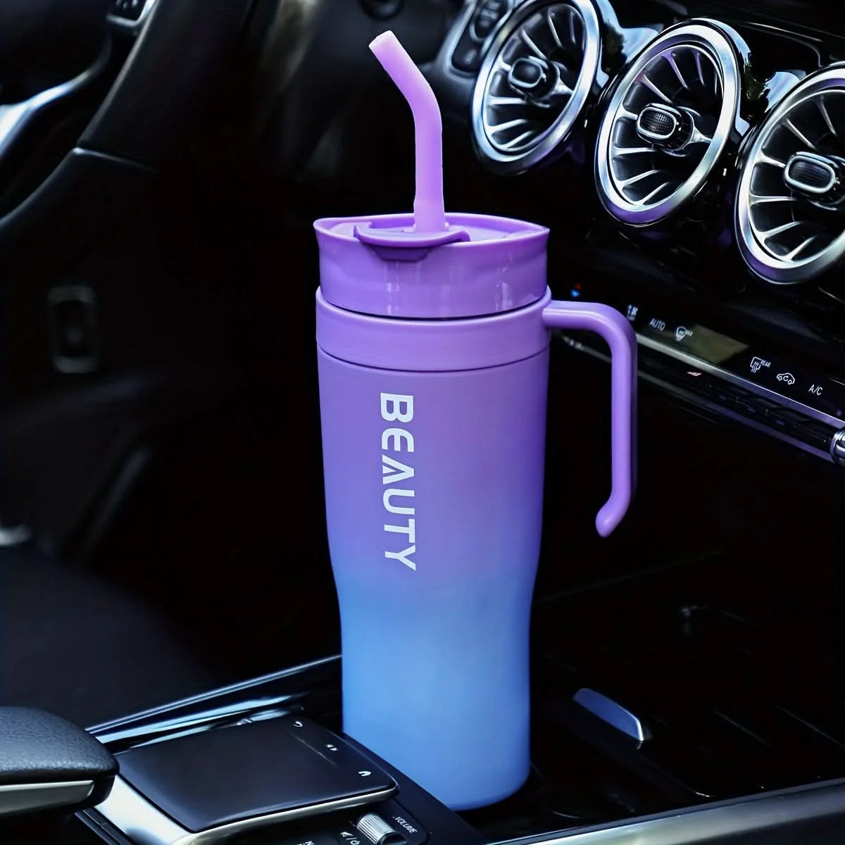 Tumbler 40 Oz Straw Lid & Carry Handle