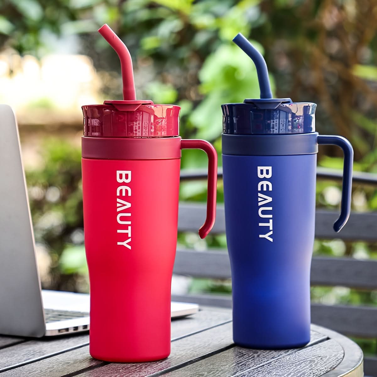 Tumbler 40 Oz Straw Lid & Carry Handle