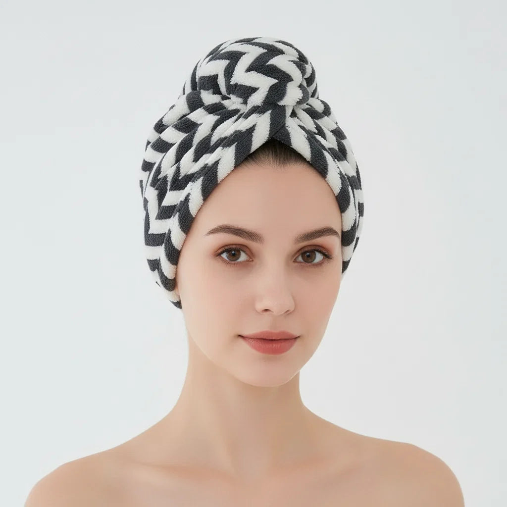 Turban Towel Oversize Quick-Dry Secure Fastening