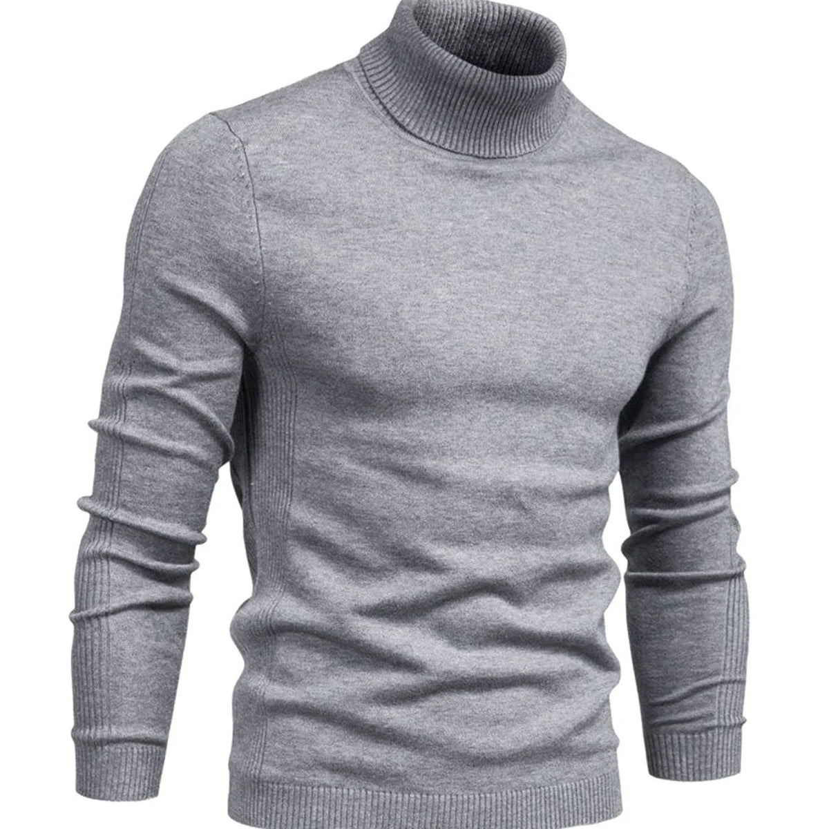 Turtleneck Sweater Slim Fit Full Neck Coverage