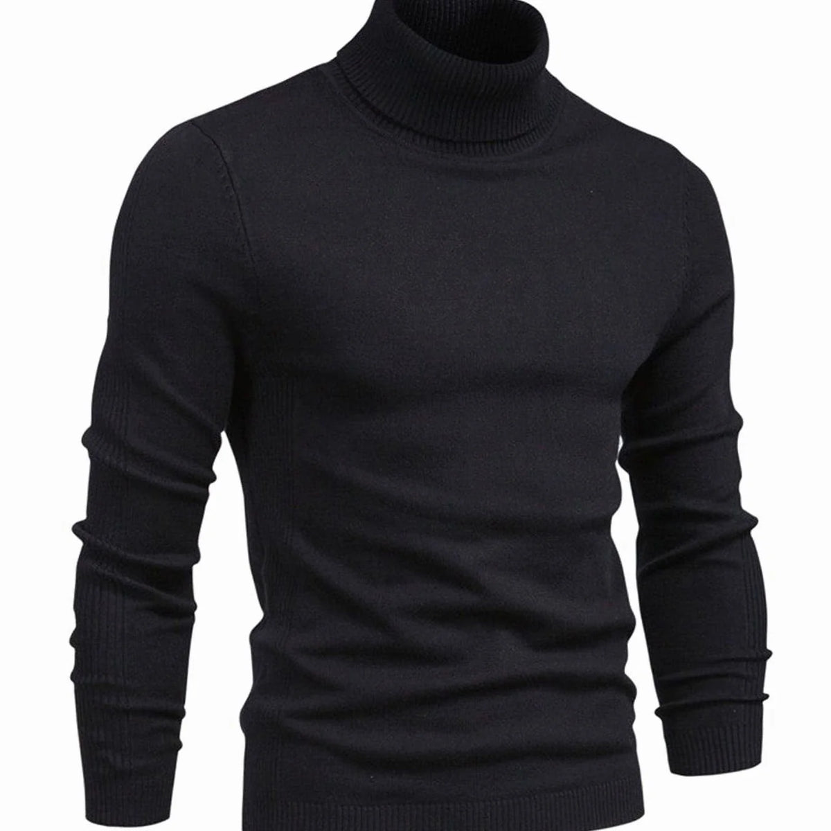 Turtleneck Sweater Slim Fit Full Neck Coverage