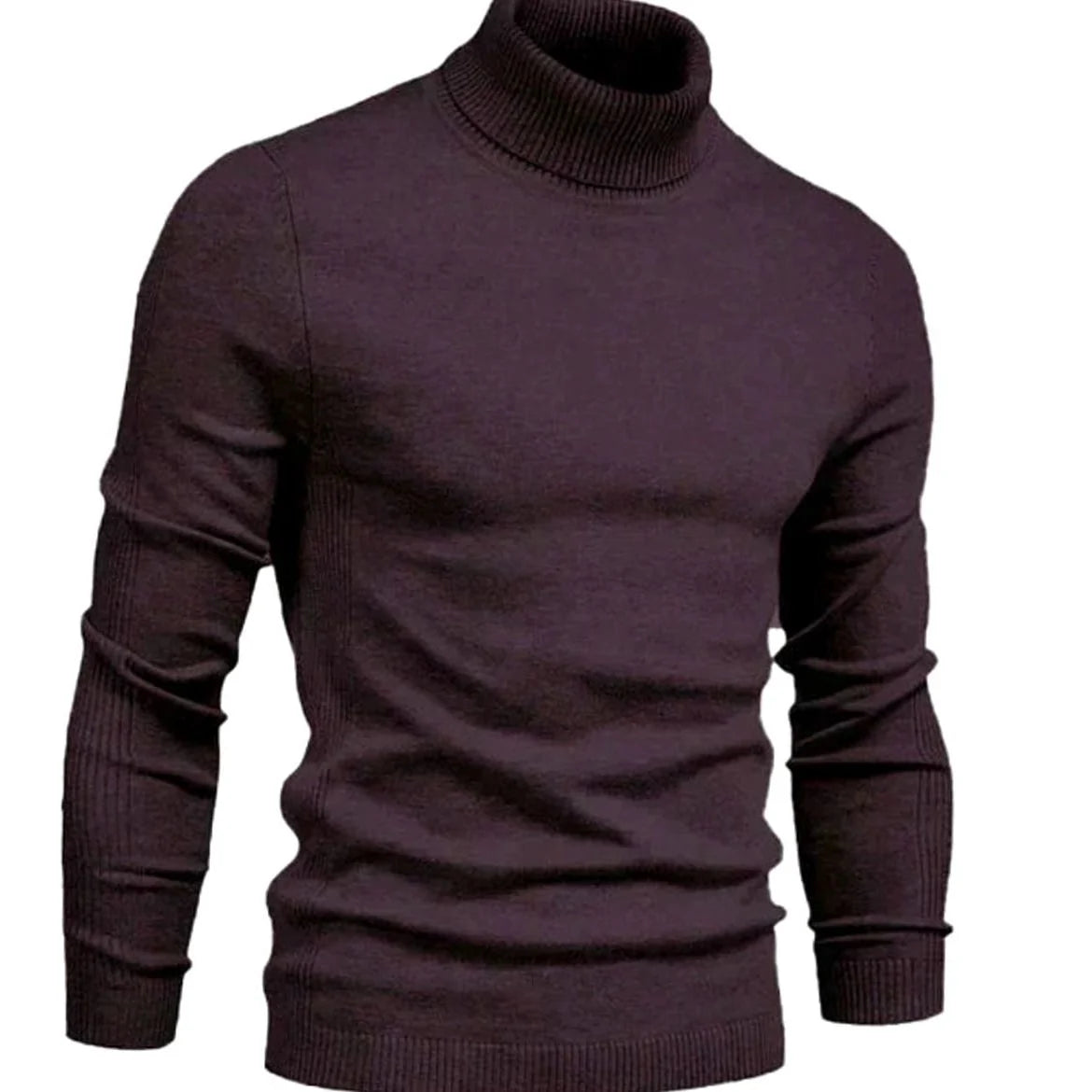 Turtleneck Sweater Slim Fit Full Neck Coverage