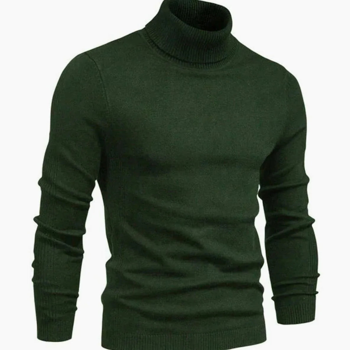 Turtleneck Sweater Slim Fit Full Neck Coverage