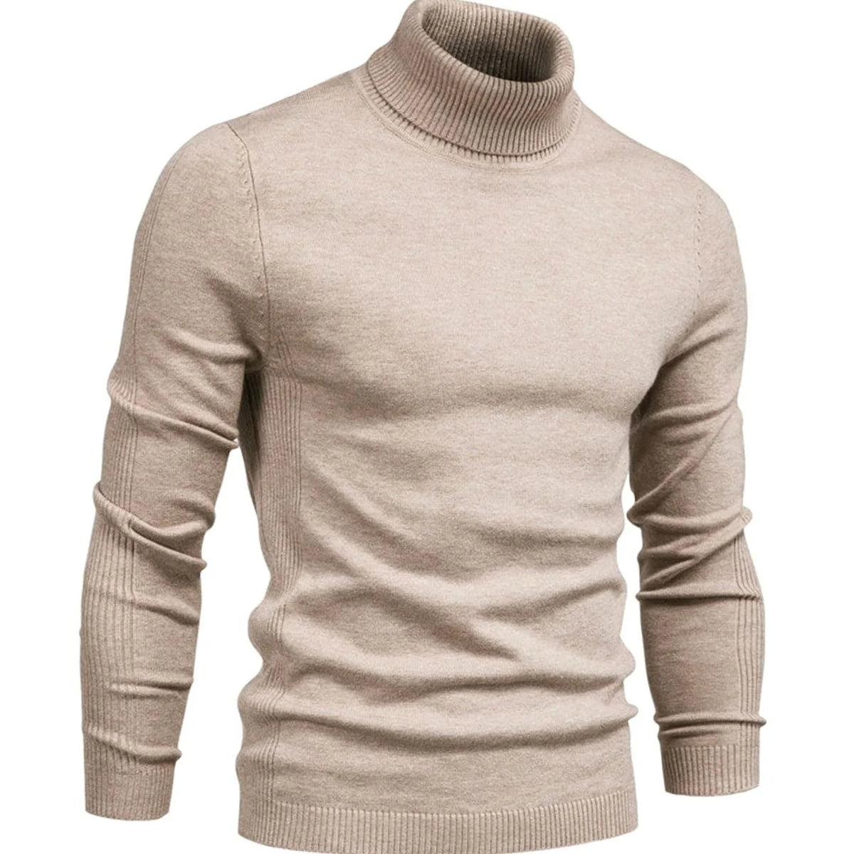 Turtleneck Sweater Slim Fit Full Neck Coverage