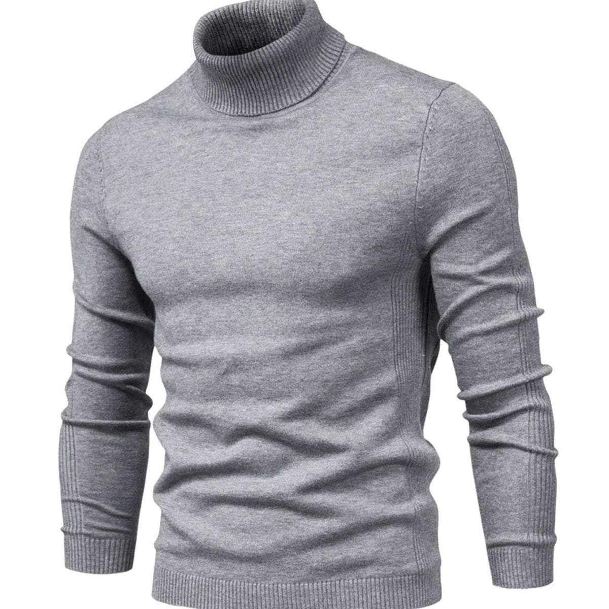 Turtleneck Sweater Slim Fit Full Neck Coverage