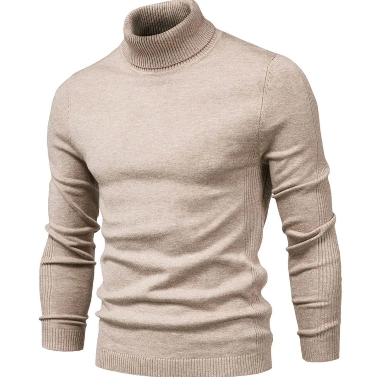 Turtleneck Sweater Slim Fit Full Neck Coverage