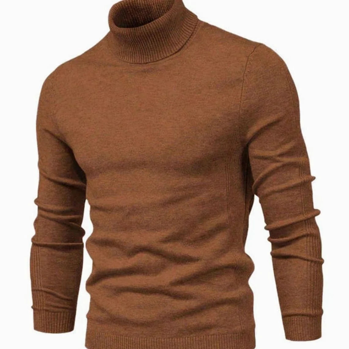 Turtleneck Sweater Slim Fit Full Neck Coverage