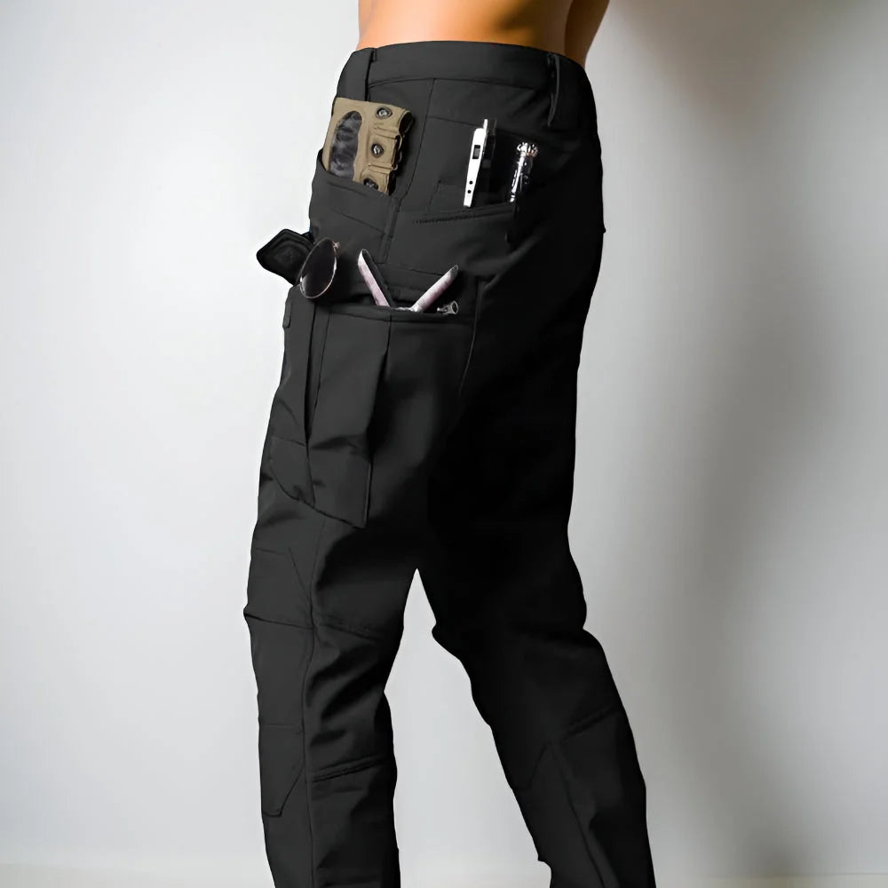 Two-Piece Outdoor Set Hooded Jacket & Cargo Pants Multi-Pocket