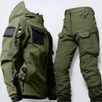 Two-Piece Outdoor Set Hooded Jacket & Cargo Pants Multi-Pocket