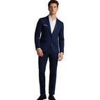 Two-Piece Suit Slim Fit Blazer & Trousers Shape-Retaining Fabric