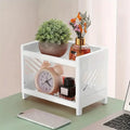 Two-Tier Storage Organizer Compact Vertical Open-Side Access