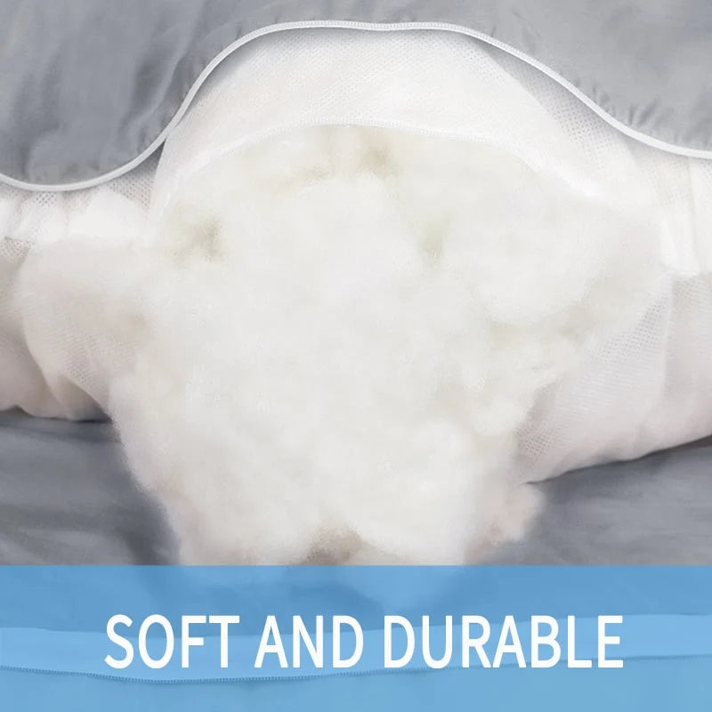 U-Shaped Pregnancy Pillow Full Body Cooling Velvet Removable Cover