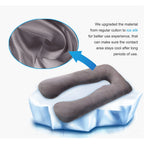 U-Shaped Pregnancy Pillow Full Body Cooling Velvet Removable Cover