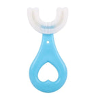 U-Shaped Toothbrush 360° Bristles Non-Slip Grip Gentle On Gums