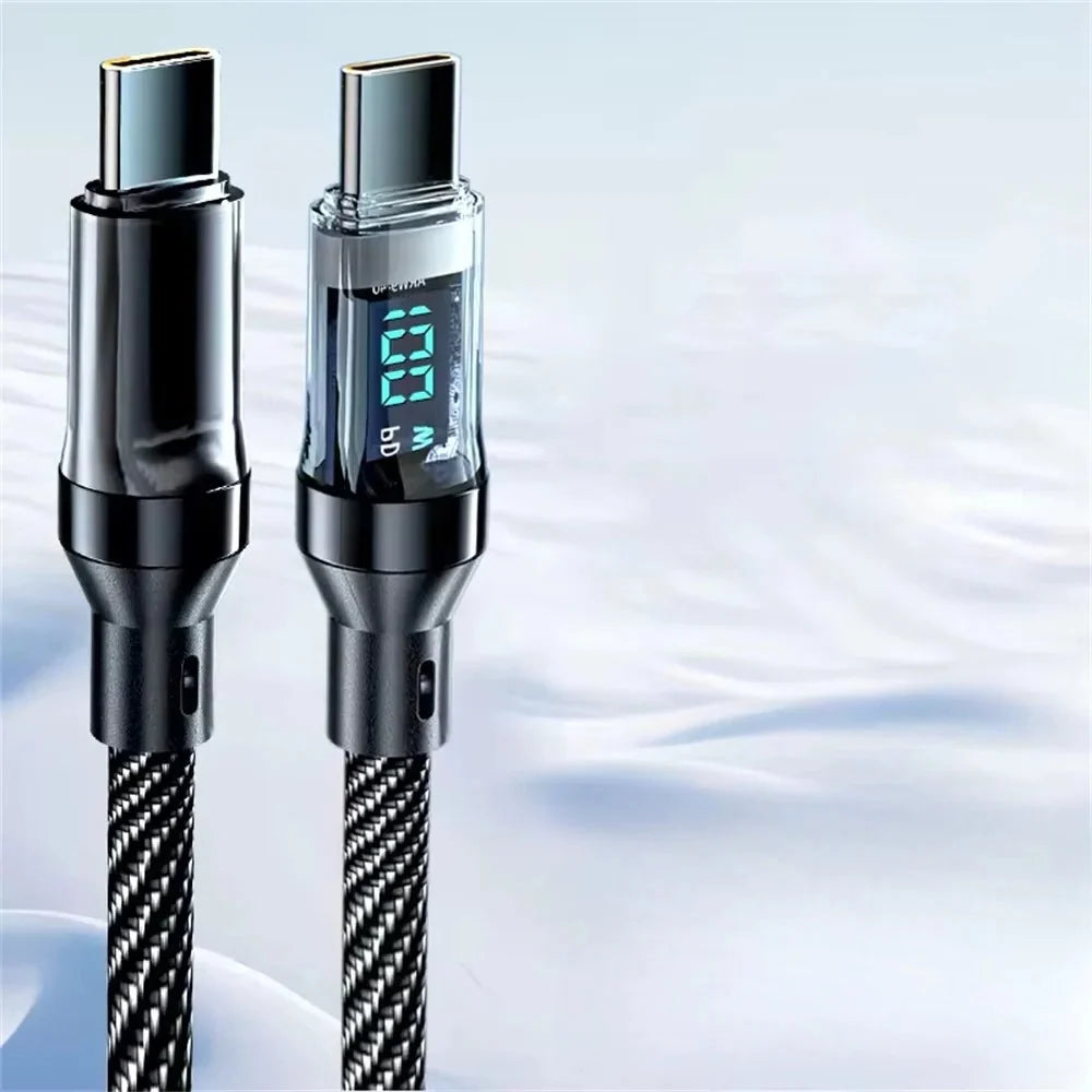 USB-C Cable Real-Time Power Display Up To 120W