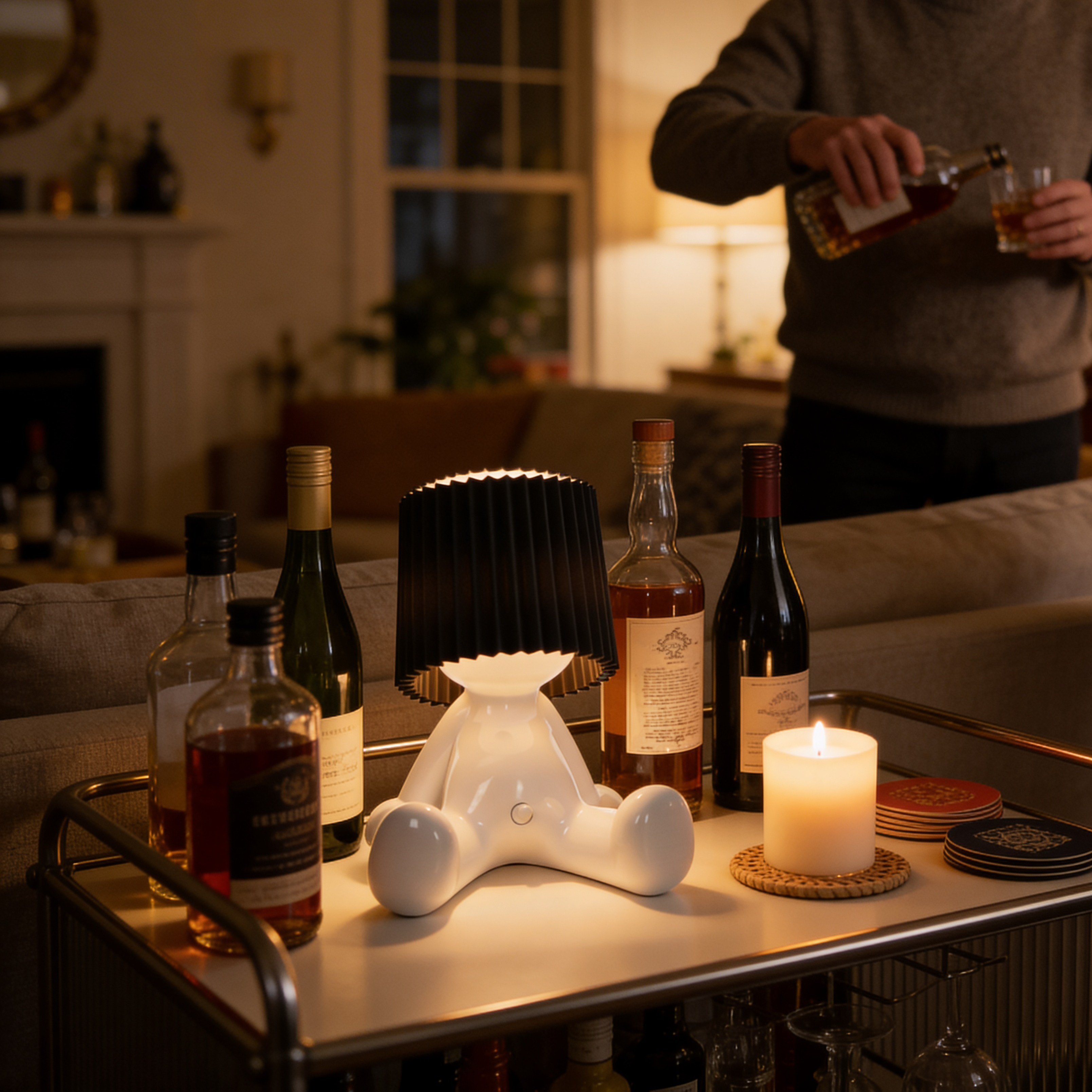 USB-C Rechargeable Sitting-Shaped Table Lamp