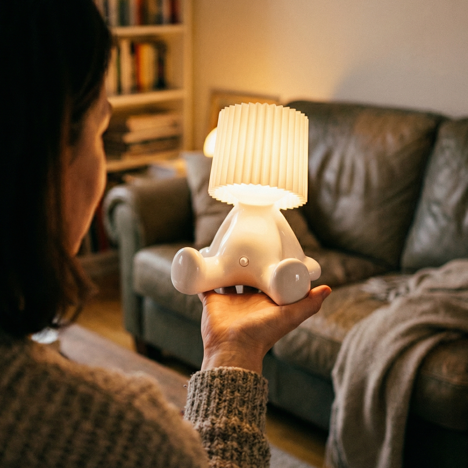 USB-C Rechargeable Sitting-Shaped Table Lamp