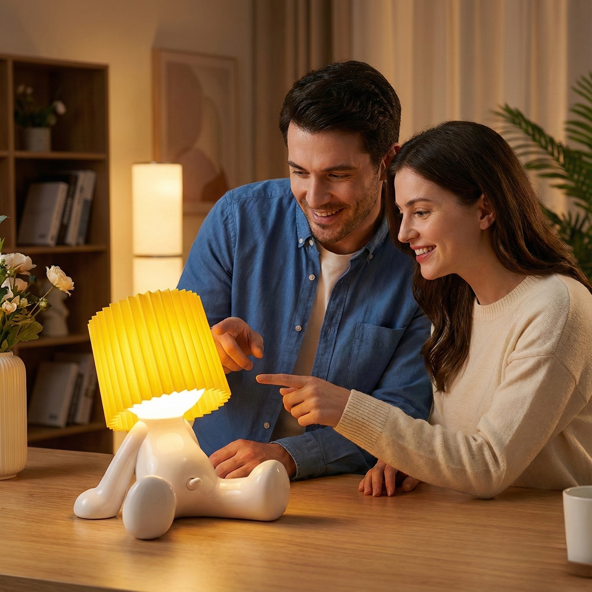 USB-C Rechargeable Sitting-Shaped Table Lamp
