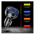 USB Car Charger 4-Port QC 3.0 Fast Charging