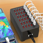 USB Charging Station 30 Port Compact Intelligent Cooling