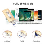 USB Flash Drive 3-In-1 Lightning USB-C USB-A 2 TB