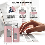 USB Flash Drive Multi-Port 32GB Keychain