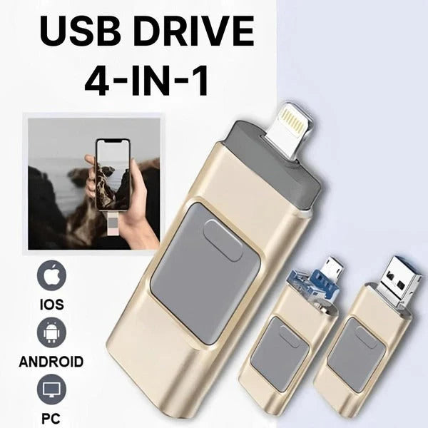 USB Flash Drive Multi-Port 32GB Keychain
