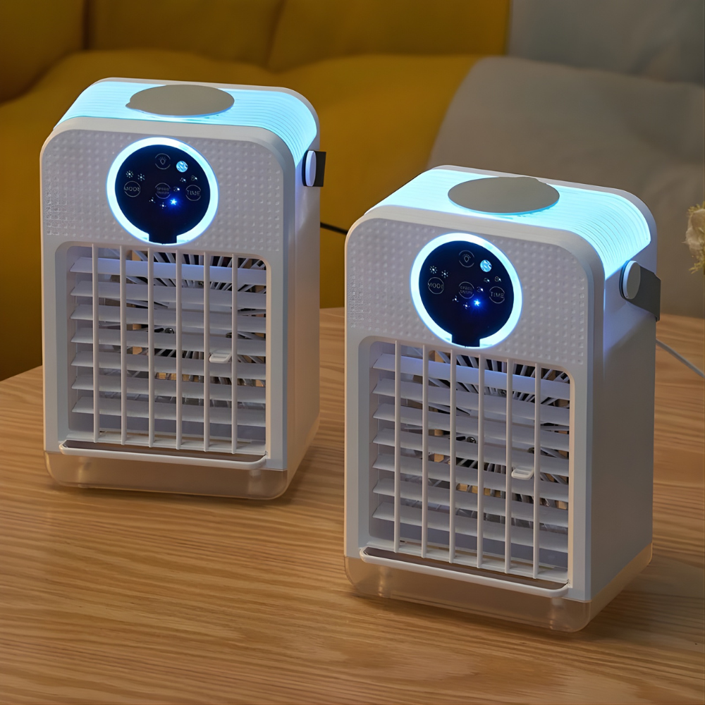 USB-Powered 3-Speed Mist Table Fan (Touch Controls)