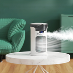 USB-Powered Humidifying Desk Fan With LED