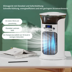 USB-Powered Humidifying Desk Fan With LED