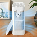 USB-Powered Mist & 3-Speed Desk Fan (Hanging Hook)