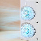 USB-Powered Mist & 3-Speed Desk Fan (Hanging Hook)