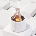 USB-Powered Remote-Controlled Flame-Mist Humidifier Lamp (250ml Tank)