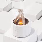 USB-Powered Remote-Controlled Flame-Mist Humidifier Lamp (250ml Tank)