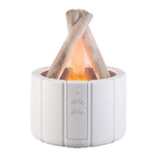 USB-Powered Remote-Controlled Flame-Mist Humidifier Lamp (250ml Tank)