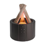 USB-Powered Remote-Controlled Flame-Mist Humidifier Lamp (250ml Tank)