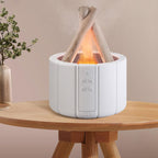 USB-Powered Remote-Controlled Flame-Mist Humidifier Lamp (250ml Tank)