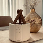 USB-Powered Remote-Controlled Flame-Mist Humidifier Lamp (250ml Tank)