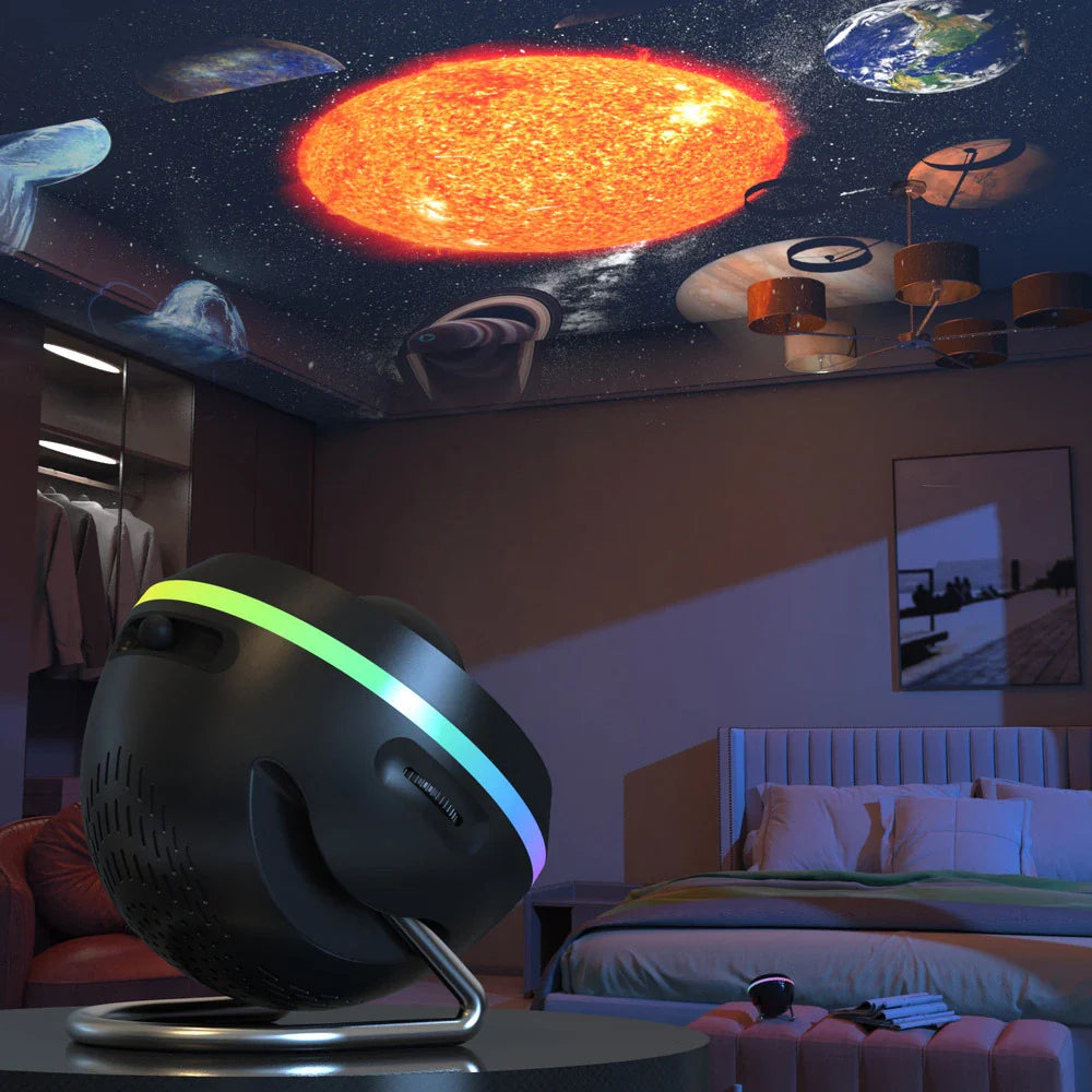 USB-Powered Timer Galaxy Projector Lamp (13 or 19 Motif Discs)