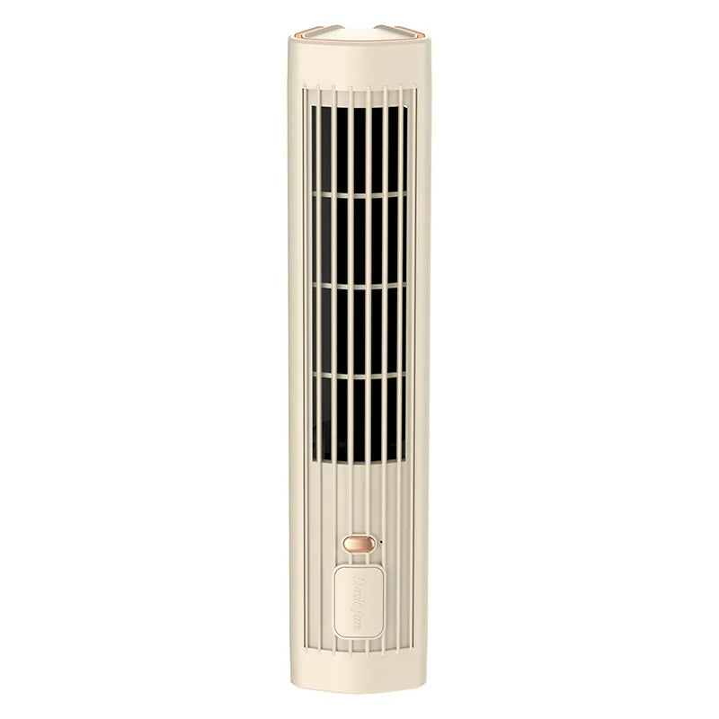 USB Rechargeable Bladeless Quiet Tower Fan (Three Speeds)