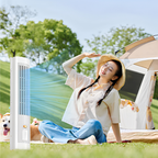 USB Rechargeable Bladeless Quiet Tower Fan (Three Speeds)