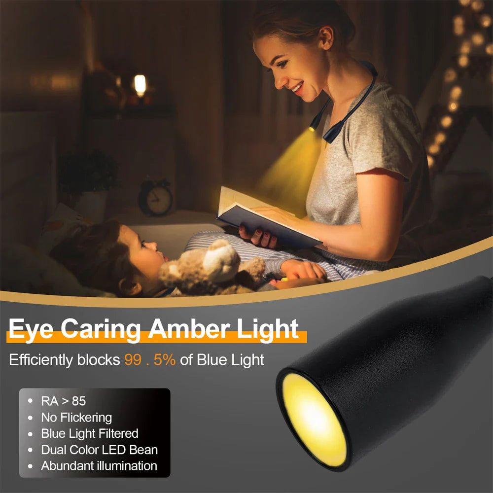 USB-Rechargeable Hands-Free LED Neck Light