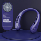 USB-Rechargeable & Hands-Free Neck Fan (3-Speed)