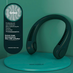 USB-Rechargeable & Hands-Free Neck Fan (3-Speed)
