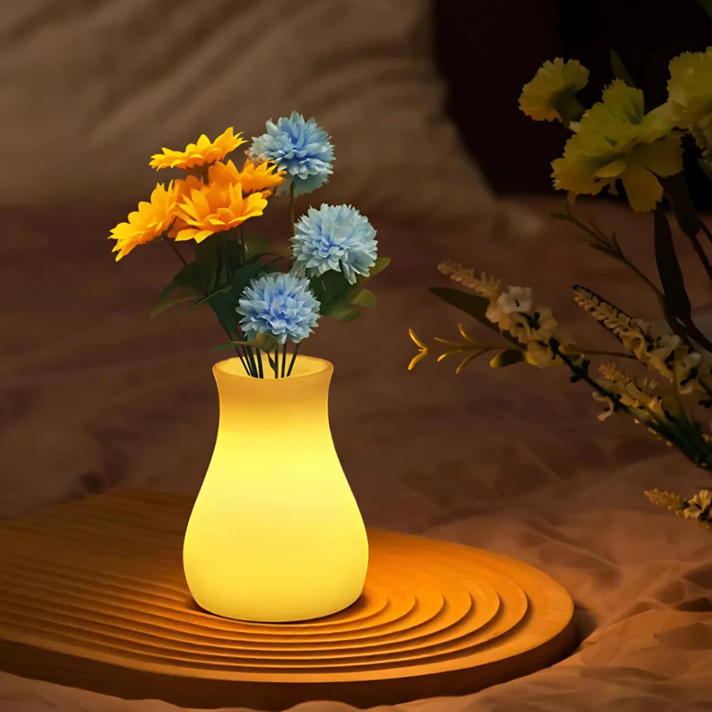USB Rechargeable Remote-Controlled Color-Changing Vase