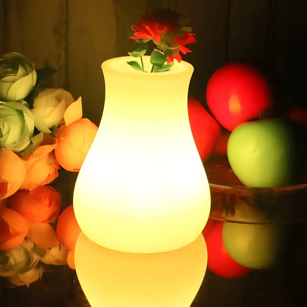 USB Rechargeable Remote-Controlled Color-Changing Vase