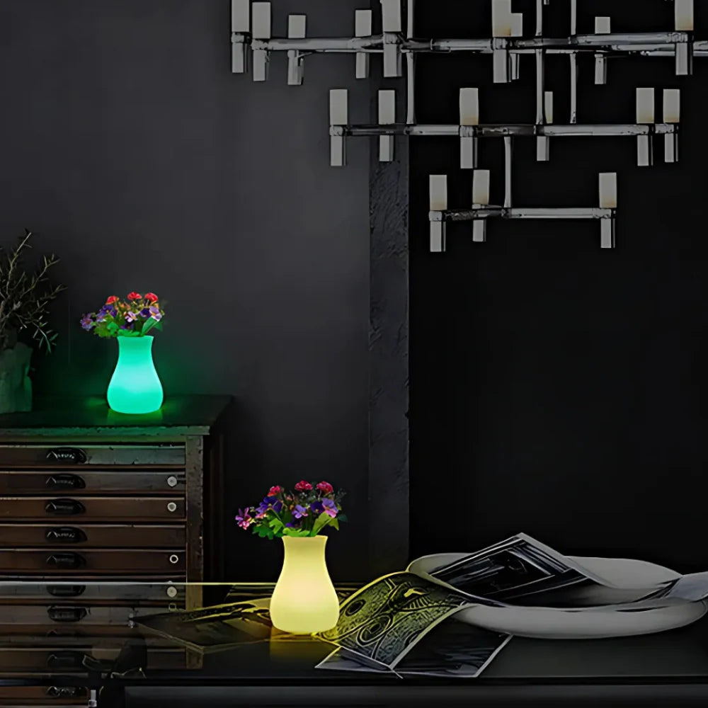 USB Rechargeable Remote-Controlled Color-Changing Vase