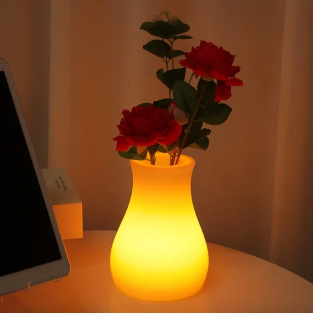 USB Rechargeable Remote-Controlled Color-Changing Vase