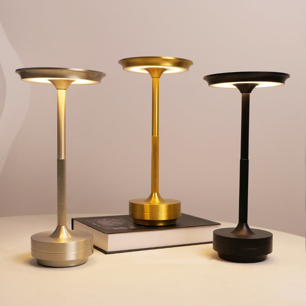 USB-Rechargeable Touch-Dimmable LED Aluminum Desk Lamp