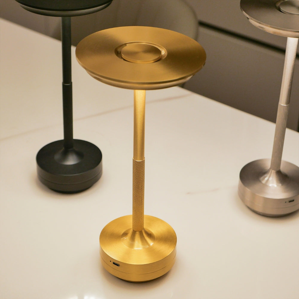 USB-Rechargeable Touch-Dimmable LED Aluminum Desk Lamp